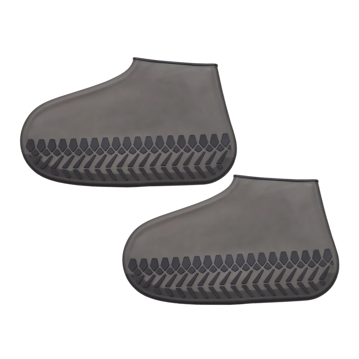 

1Pair Waterproof Shoe Covers Black Full Coverage Rain Shoes Cover for Adult Men Women Outdoor Anti-Slip Traction Dots Mud Proof