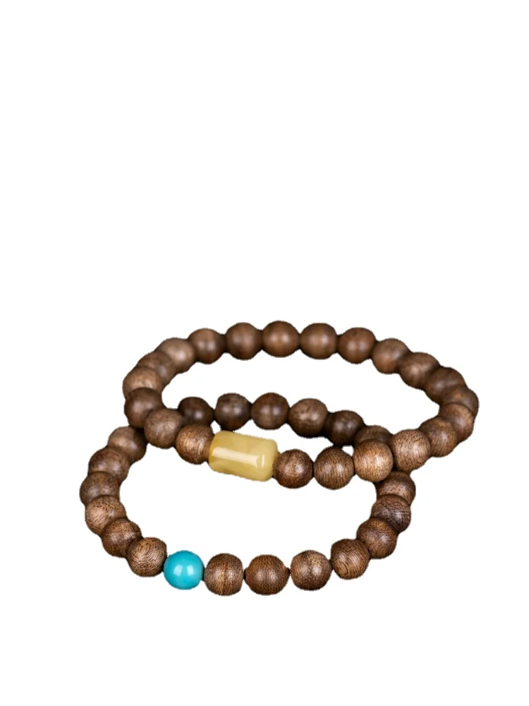 Authentic Tarakan Agarwood Bracelet Men Women Hand Jewelry Lucky Beads Accessories Couple Bracelet