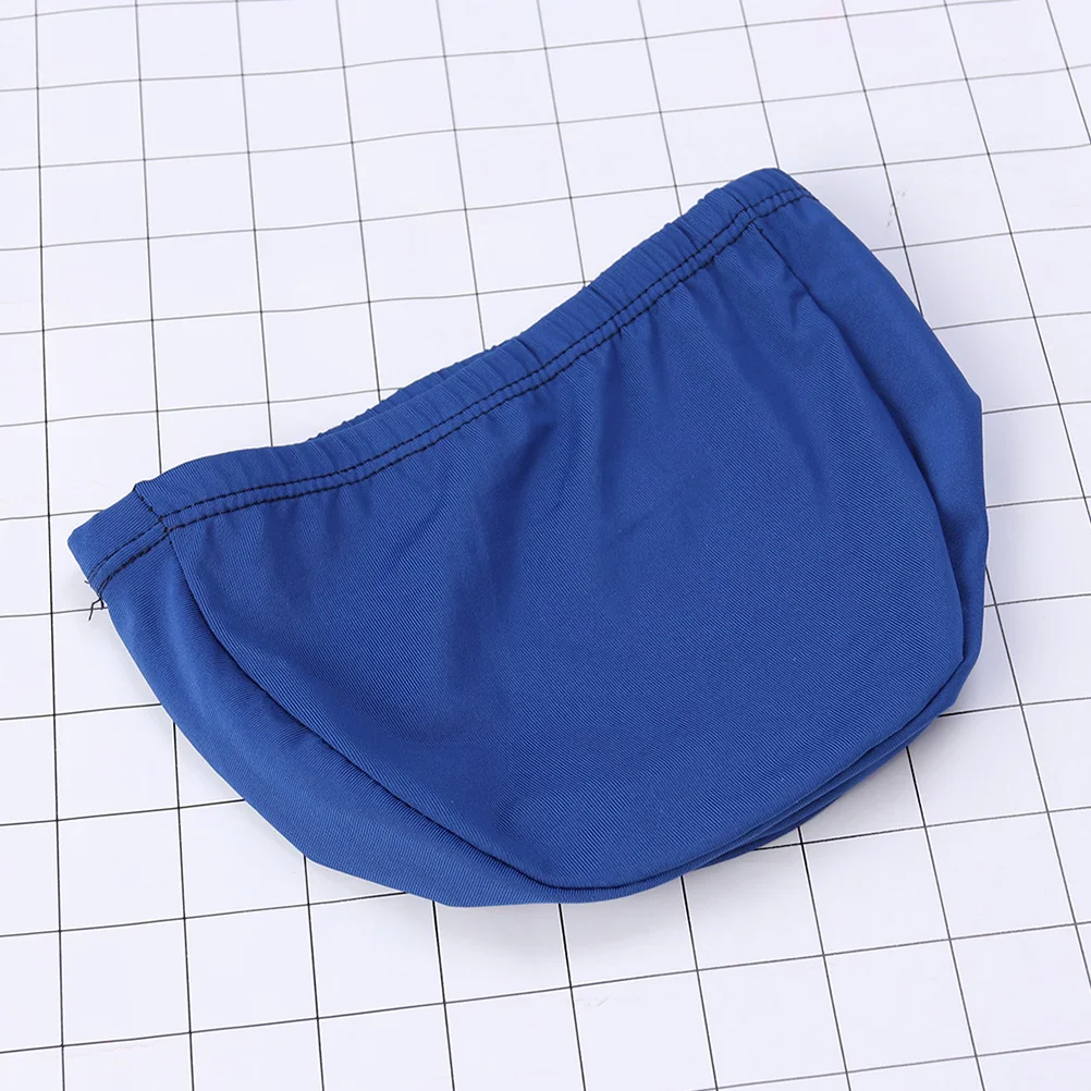 

2pcs Stretchable Polyester Swim Caps Quick Dry Uv Protection Unisex For Adult Men Women Long Hair Sapphire Blue