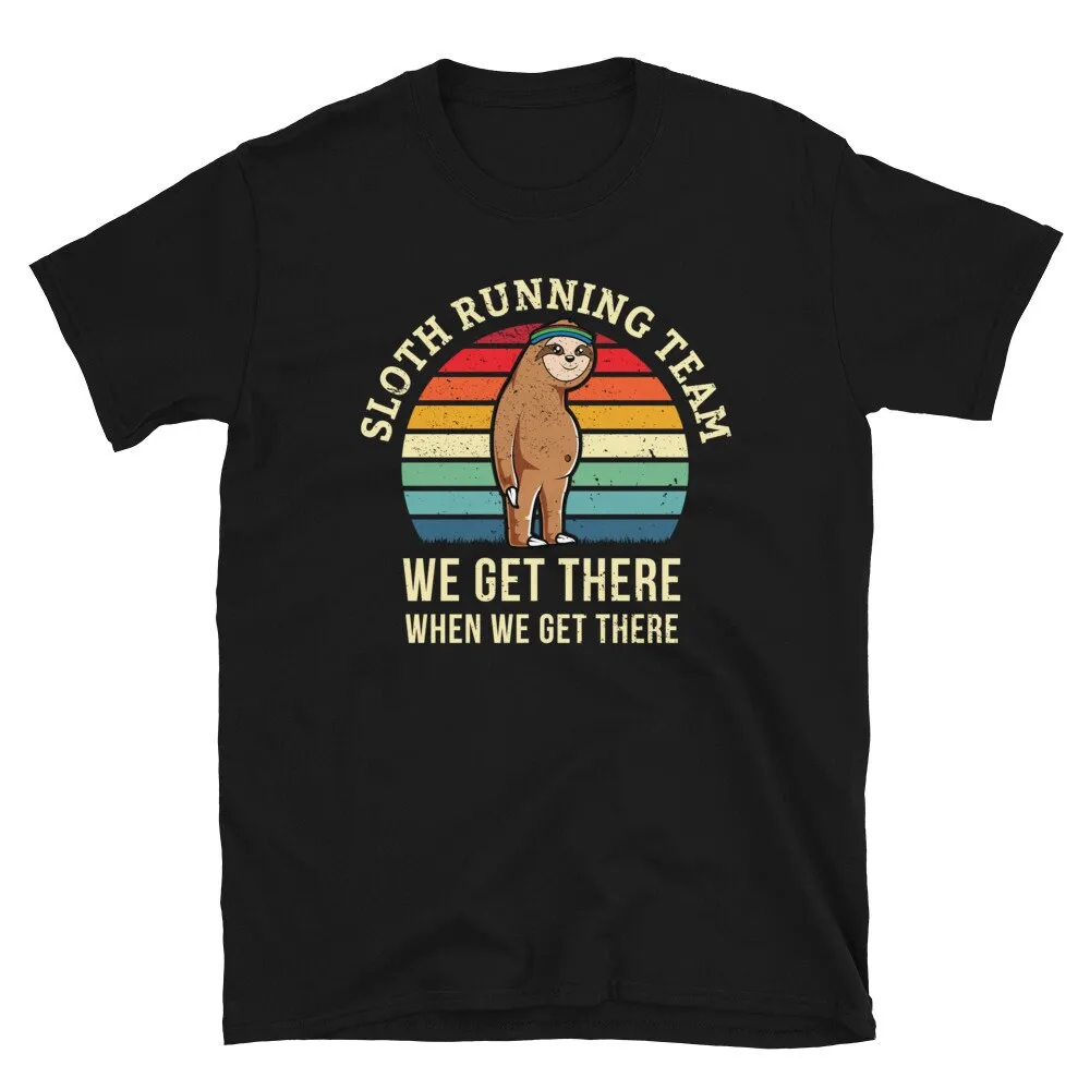 Funny Running T Shirt Runner s Sloth Lover Triathalon Training 5K 10K 15K 20K Marathon Gag