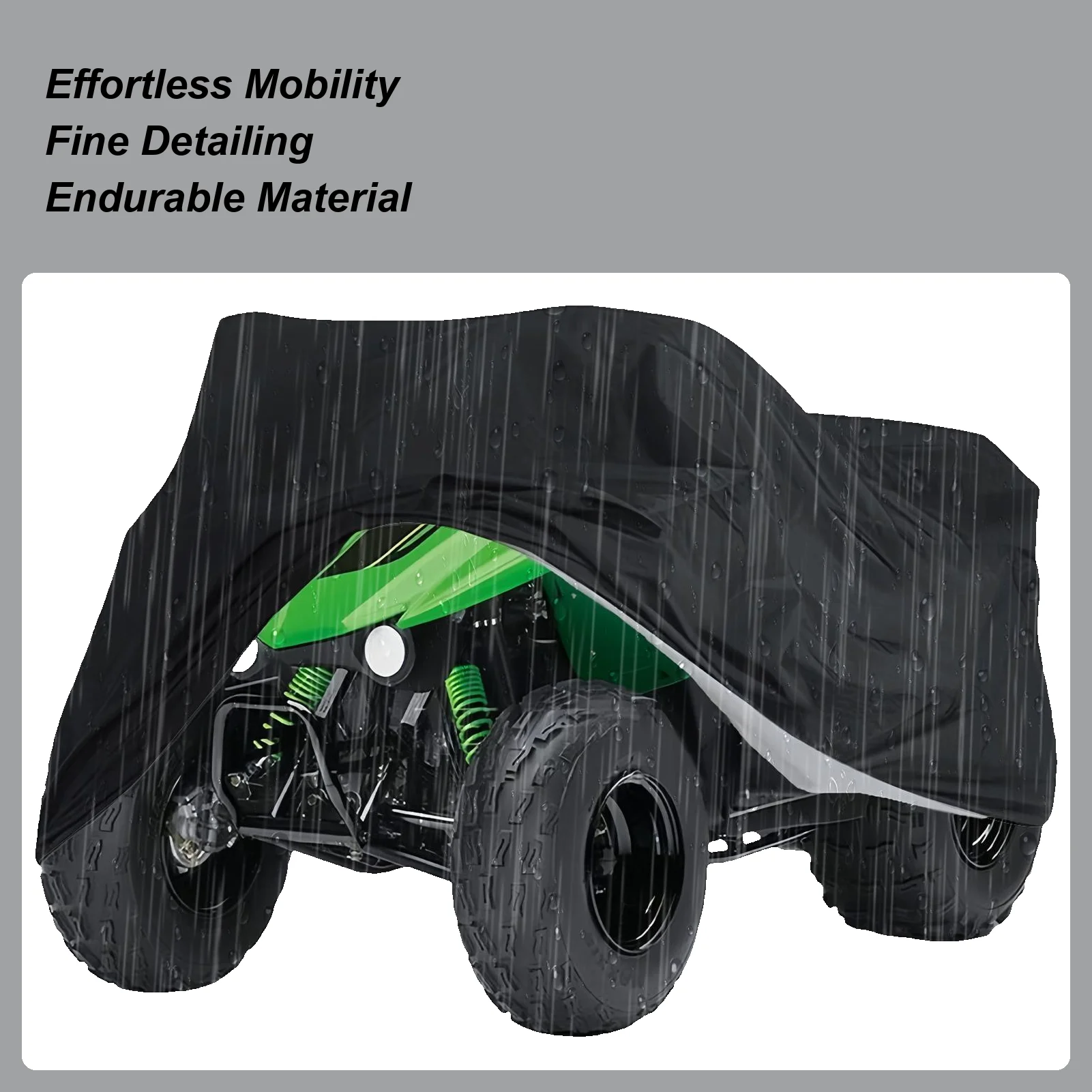 

Чехол для квадроцикла 210D, защита от ультрафиолета, пылезащитный чехол, водонепроницаемый чехол для трактора для пляжного хранения, гаража, подъездной дороги, тропы, фермы, ранчо