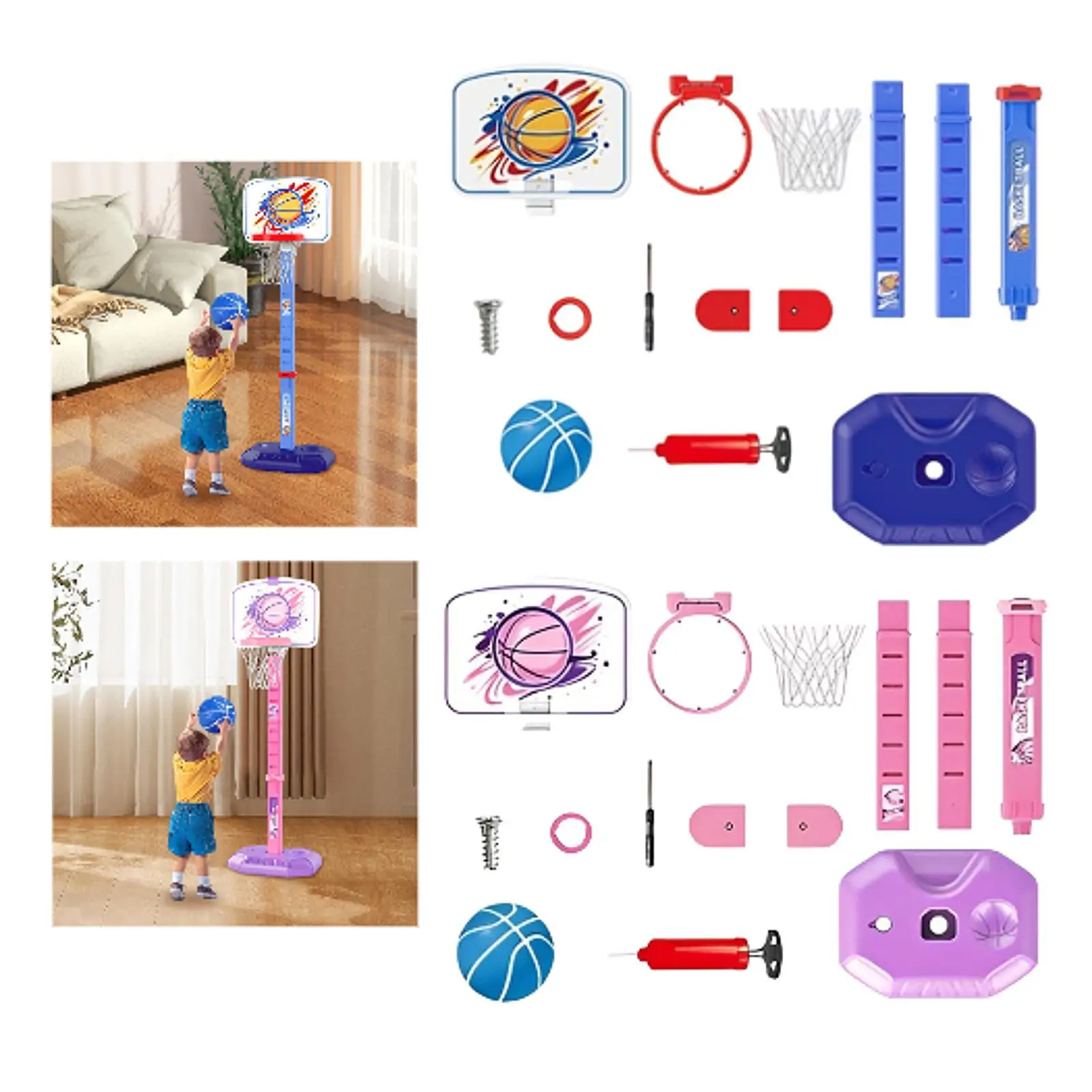 

Kids Basketball Hoop Basketball Stand Outside Basketball Toy Competition Birthday Gifts Basket Goal Indoor Outdoor Sport Toys