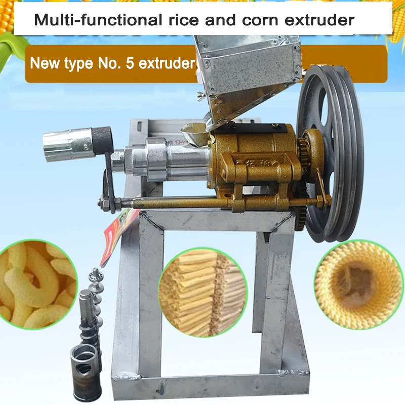 8 Mold Corn Snack Food Extruder Rice Puff Corn Puff Extruder Machine Corn Rice Food Puffing Machine