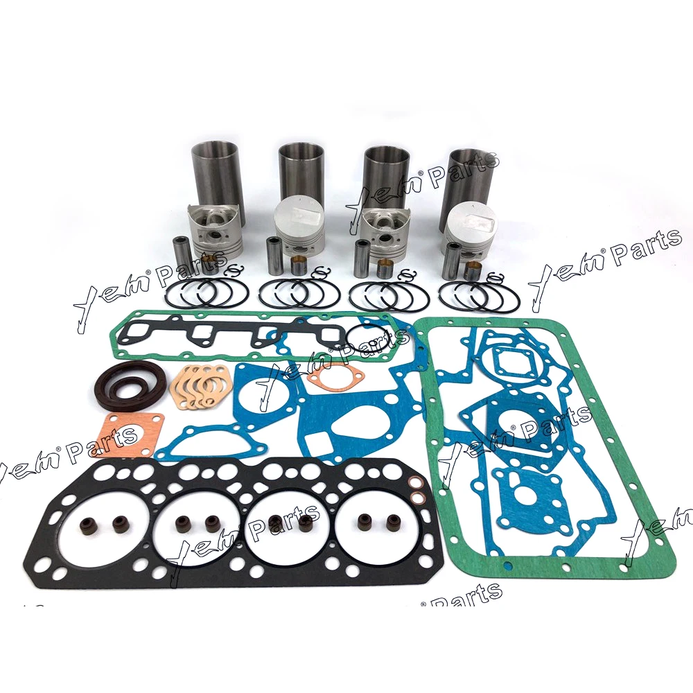 

For Mitsubishi engine K4N K4N-IDI Repair kit piston piston ring cylinder liner gasket set