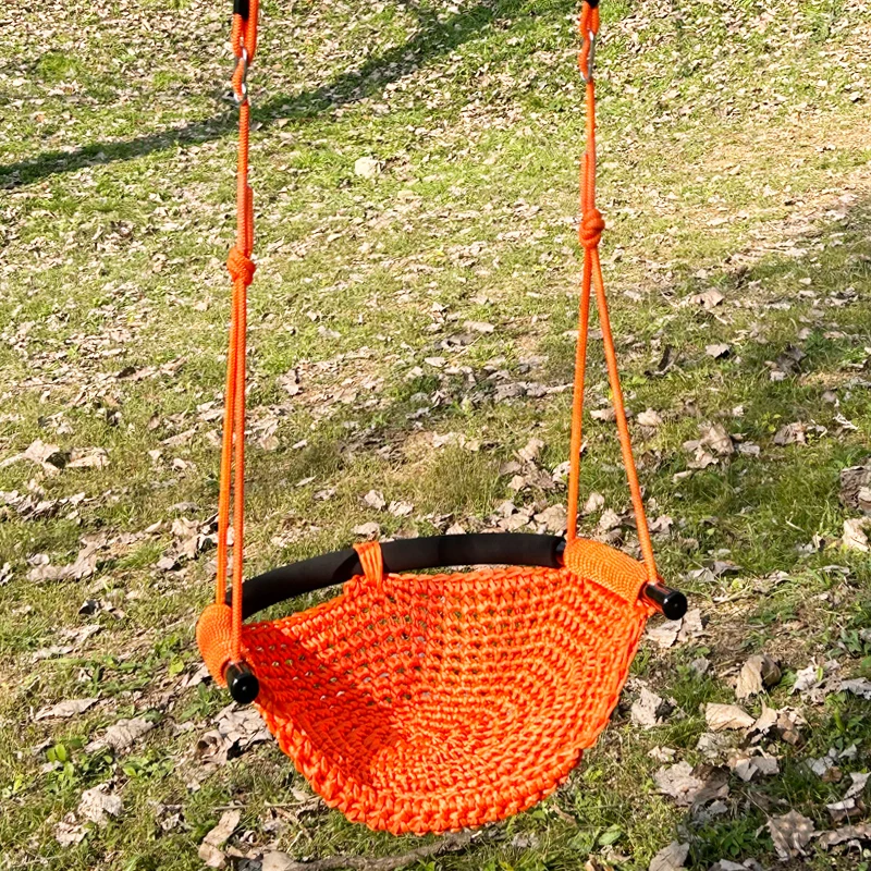 Hanging Seat Height Adjustable Ropes Indoor Outdoor Swing Chair Outdoor Garden Tree Swing Weaving A Swing Outdoor Gard 그네 Swing