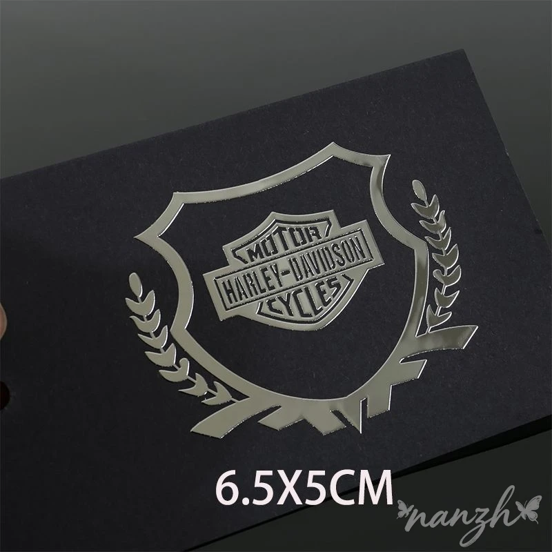 Motorcycle Metal Logo Helmet Personalized Stickers Retro Skull Body Decorative Decals Car Sticker For Harley Davidson Accessory view 6