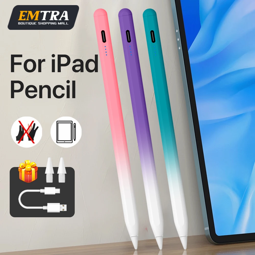 

Стилус для Apple Pencil для iPad 2025 A16 Air 11 5 4 Pro 11th 13 12.9 M4 M3 M2 Ручки 10 9 10-го 9-го поколения Mini5 6 7 Touch Pen