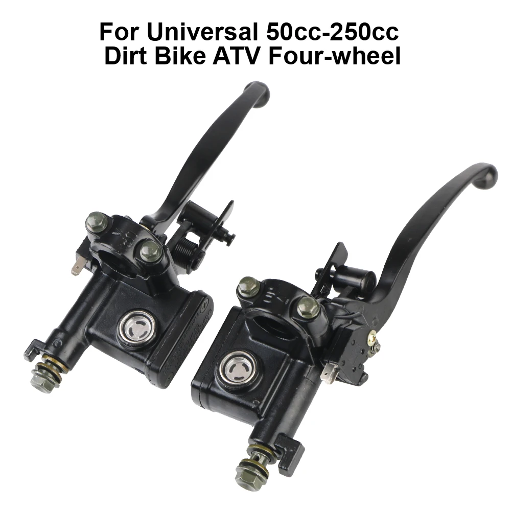 For Universal 50cc-250cc Dirt Bike ATV Four-wheel Left Right Cylinder Hydraulic Brake Lever Motorcycle Clutch Lever Pump