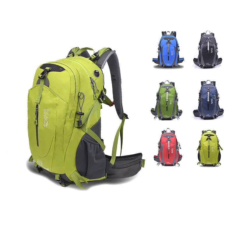 

‌40L Waterproof Hiking Backpack - Multi-Purpose Travel Backpack With Rain Cover For Outdoor Sports Trekking Lightweight Durable