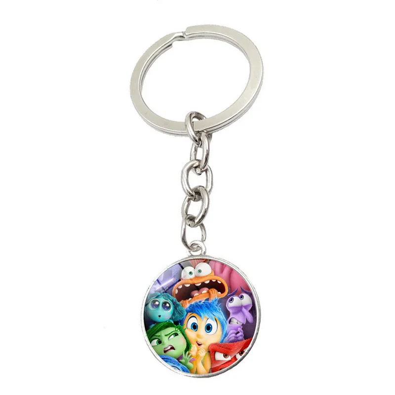 Disney Inside Out 2 Cartoon Bibelot Bag Pendant Key Rings, Joyy, Anger, Charm Accessory, Glass Gifts for Kids, 20, ness, New