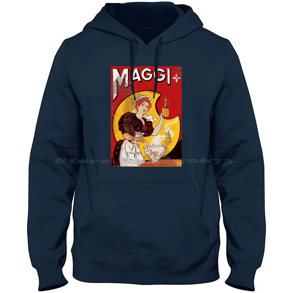 Maggi Magic-Sudadera con capucha de algodón 100%, camisa Vintage de publicidad Maggi, colección anterior, salsa de soja, comida, sopa instantánea, caldo, Ketchup