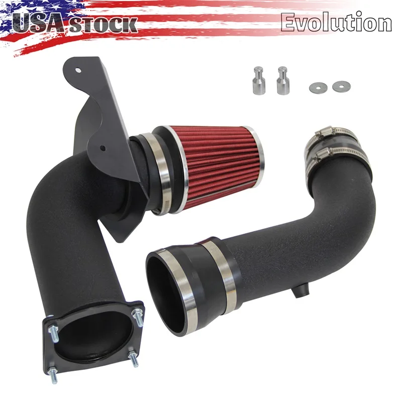 Cold Air Intake Racing System + Filter For 1994-1998 Ford Mustang 3.8L V6 Black