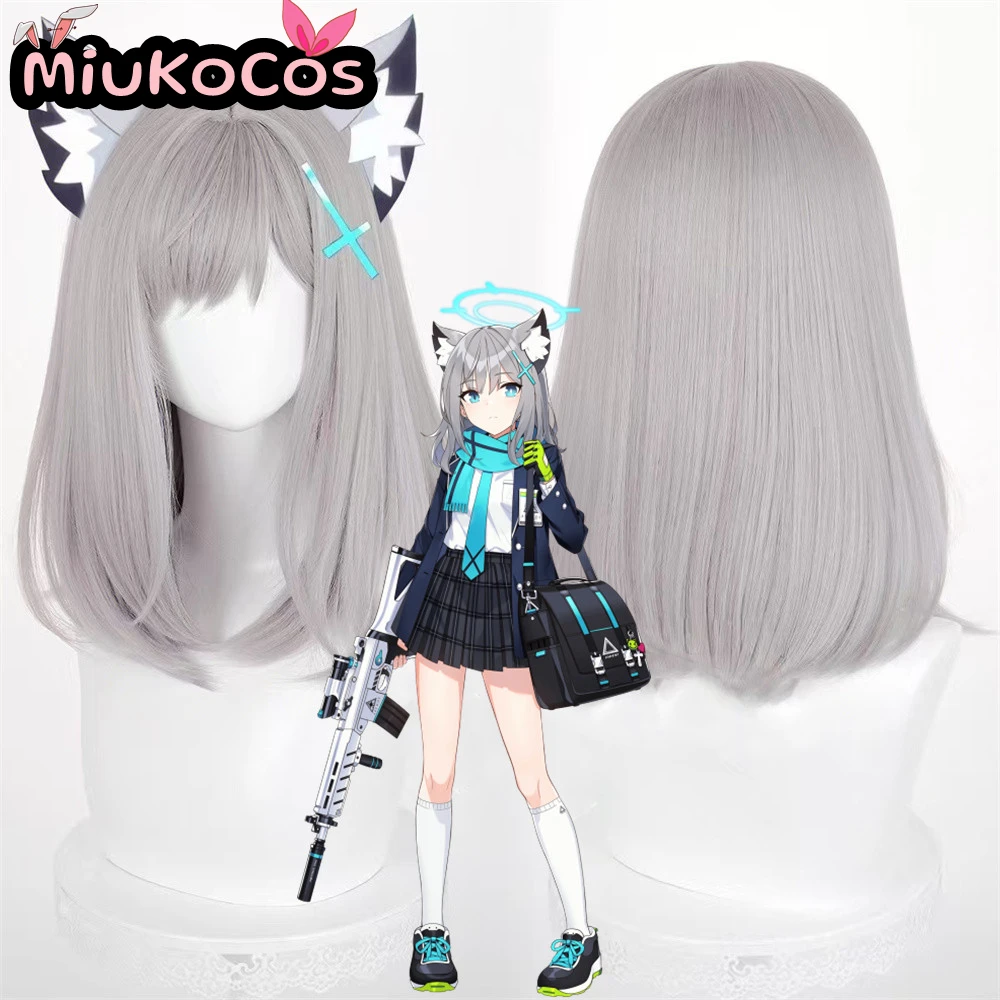 

IN STOCK Sunaookami Shiroko Cosplay Wig MiukoCosplay Game Blue Archive Cosplay