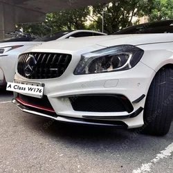 For Mercedes Benz A Class W176 Front Bumper Side Vent Canard Spliter Accessories A180 A200 A250 A45 AMG Pre-Facelift 2013-2015