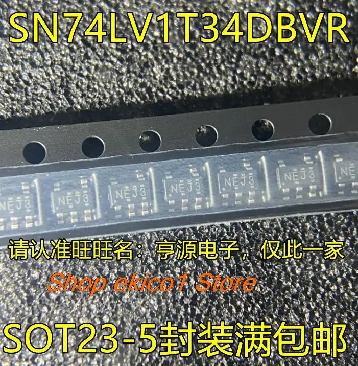 10pieces Original stock SN74LV1T34 SN74LV1T34DBVR NEJ3 NEJJ NEJ* SOT23-5