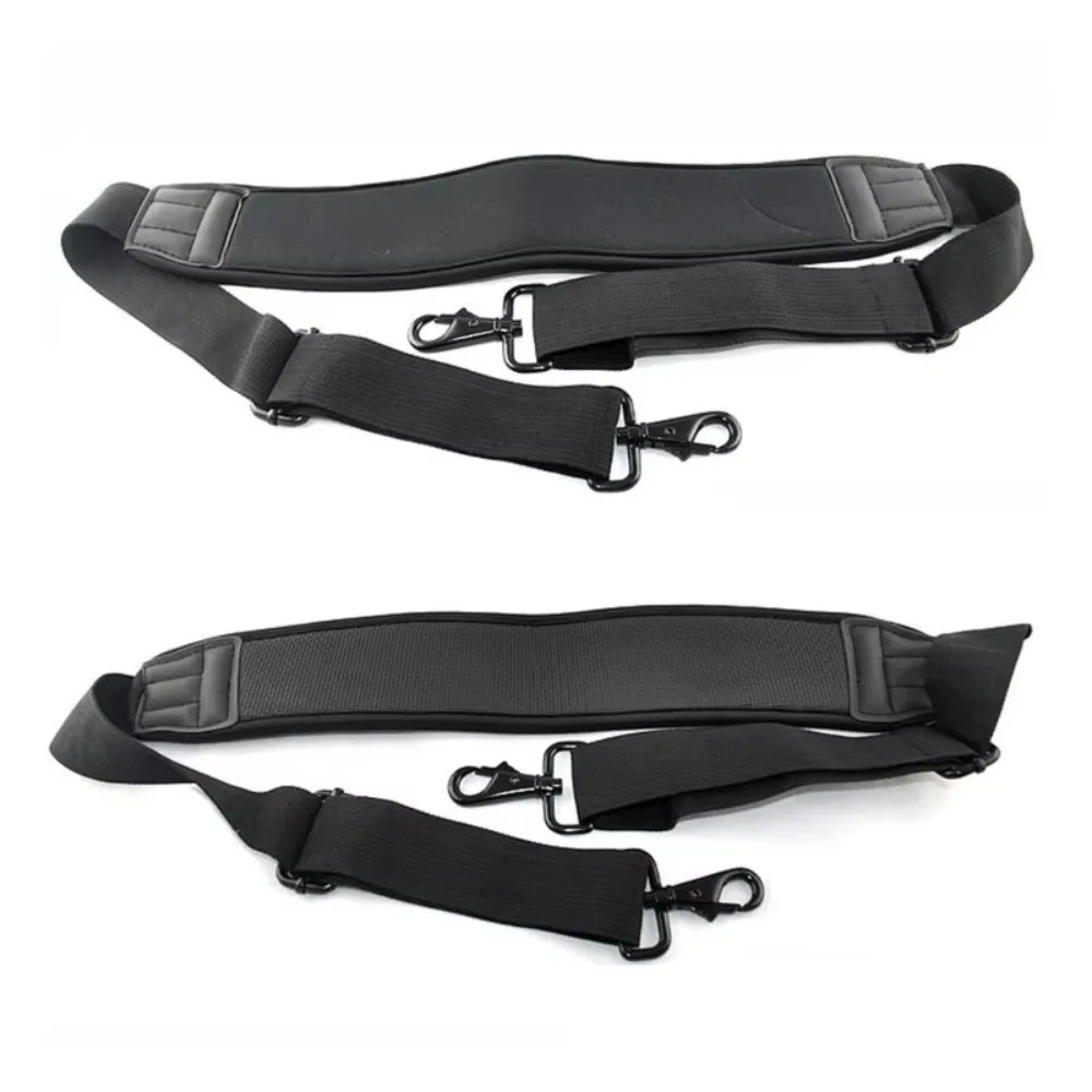Unisex Black Shoulder Bag Strap Elastic Thickened Laptop Bag Strap Decompression Adjustable Camera Bag Straps Bag Accessories