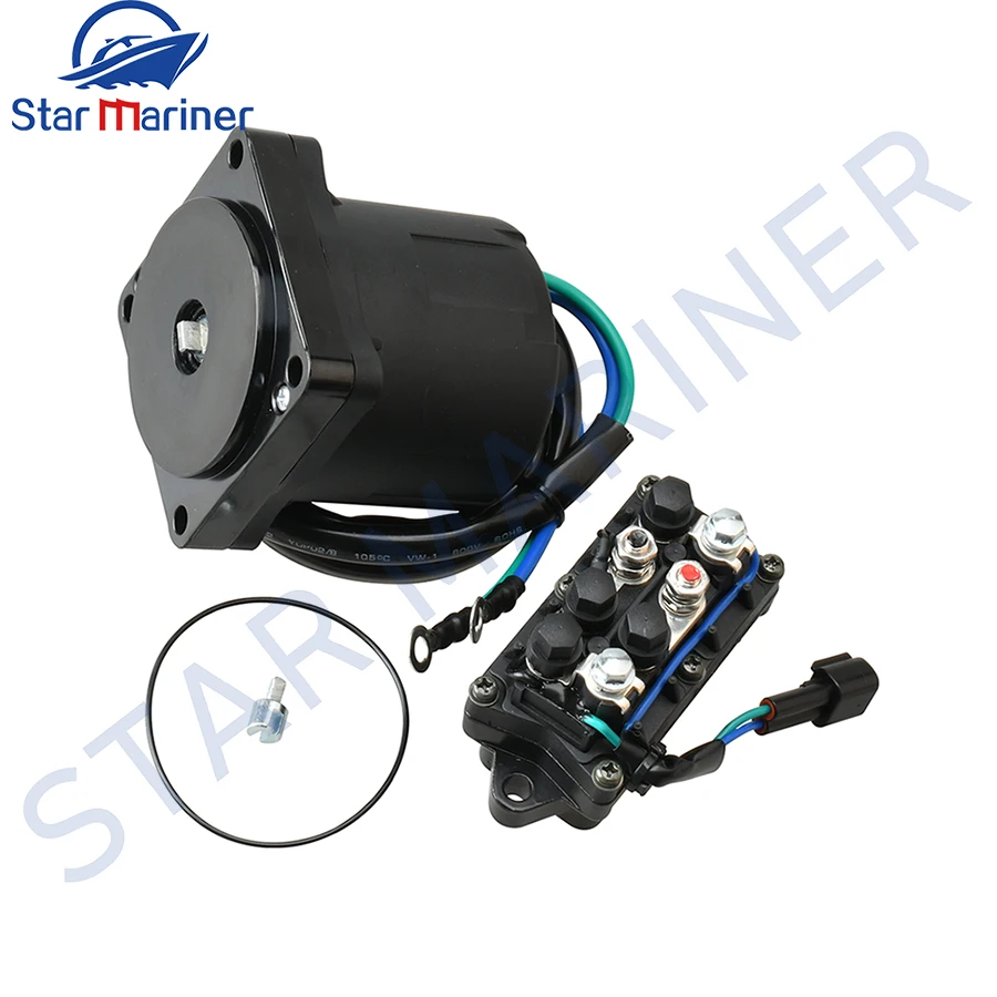 

64E-43880 Power Trim Tilt Motor And Relay For Yamaha Outboard Motor 67H-43880 64E-43880 64E-43880-00 115-225 HP 67H-43880-00