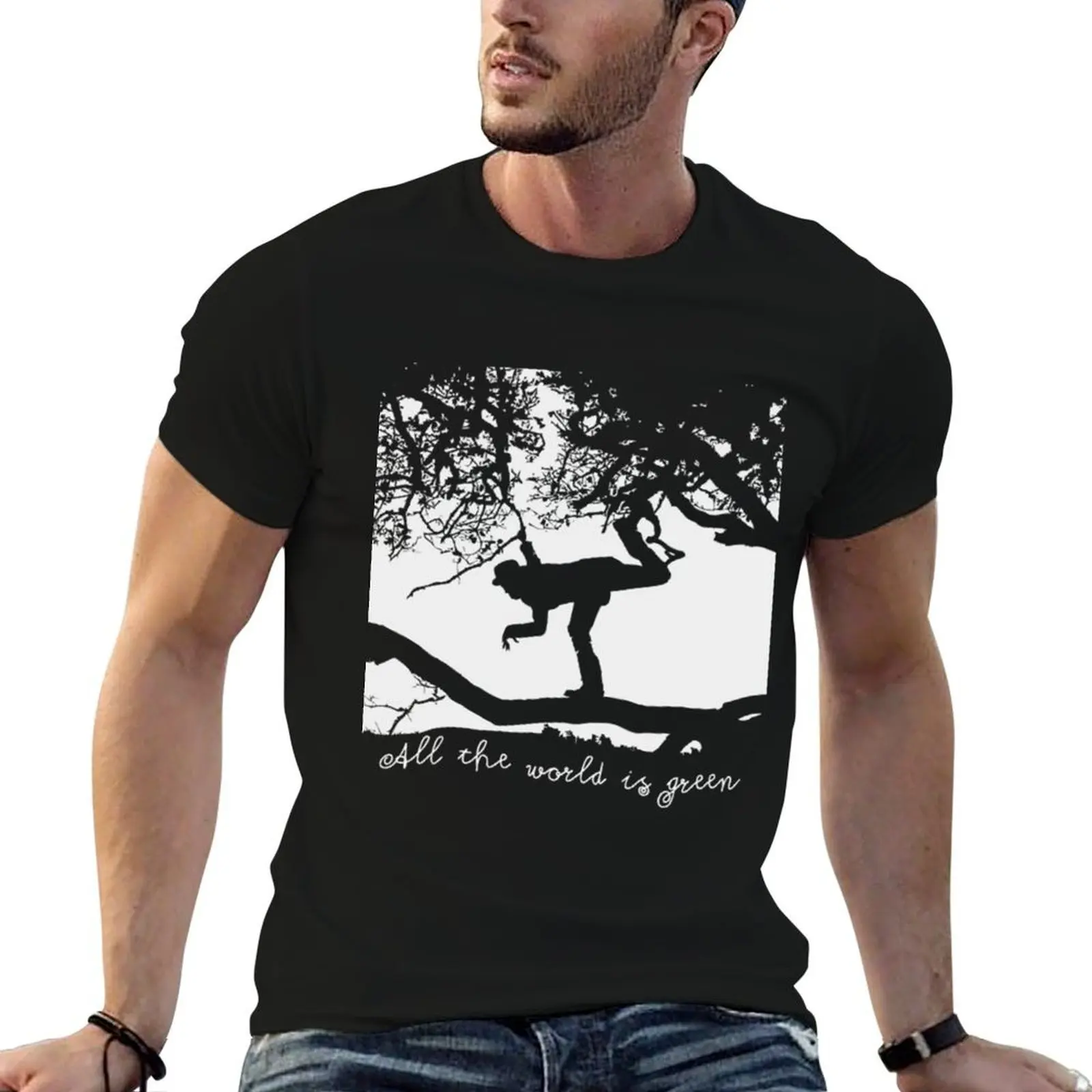 

man graphic T-Shirt t the pack for shirt t cotton Waits shirts man for World - t shirts Tom is Gree cotton man heavy All