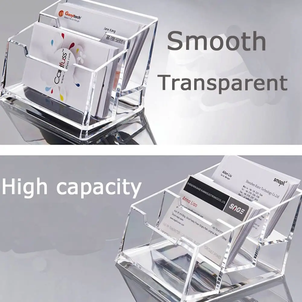

Настольная акриловая подставка для хранения и демонстрации визиток, держатель для карточек, контейнер для визиток