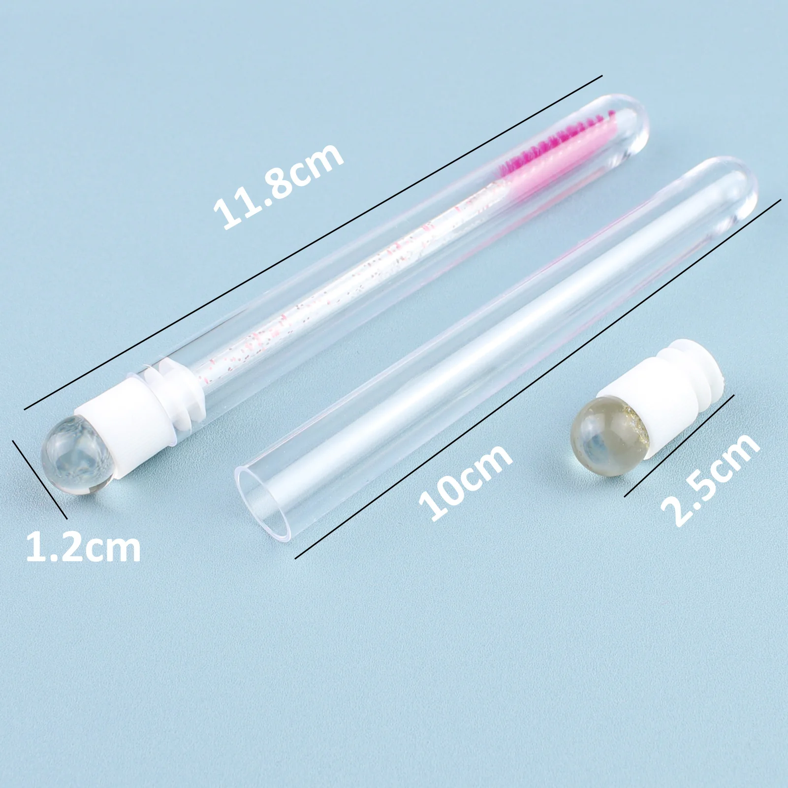 Ensemble de tubes vides pour brosses à mascara en diamant, Végétde cils, outil de maquillage, applicateur de cils, tubes de brosse, 20 pièces