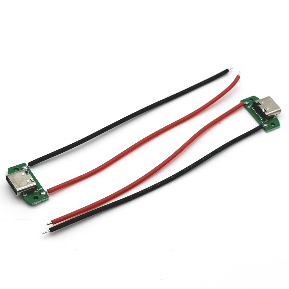 TYPE-C USB 16Pin To 2Pin DIP Adapter Female Connector B Type PCB Converter Breadboard USB Board Mother Seat With Wire