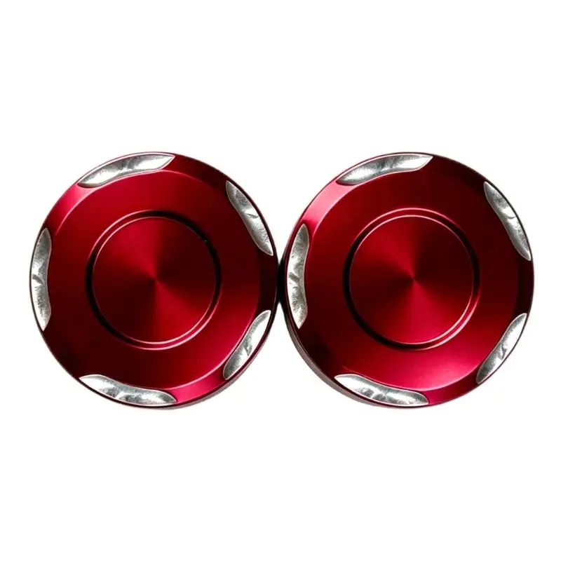Press-In Motorcycle Mirror Hole Trim Pair, ABS Covers for Open Mounts