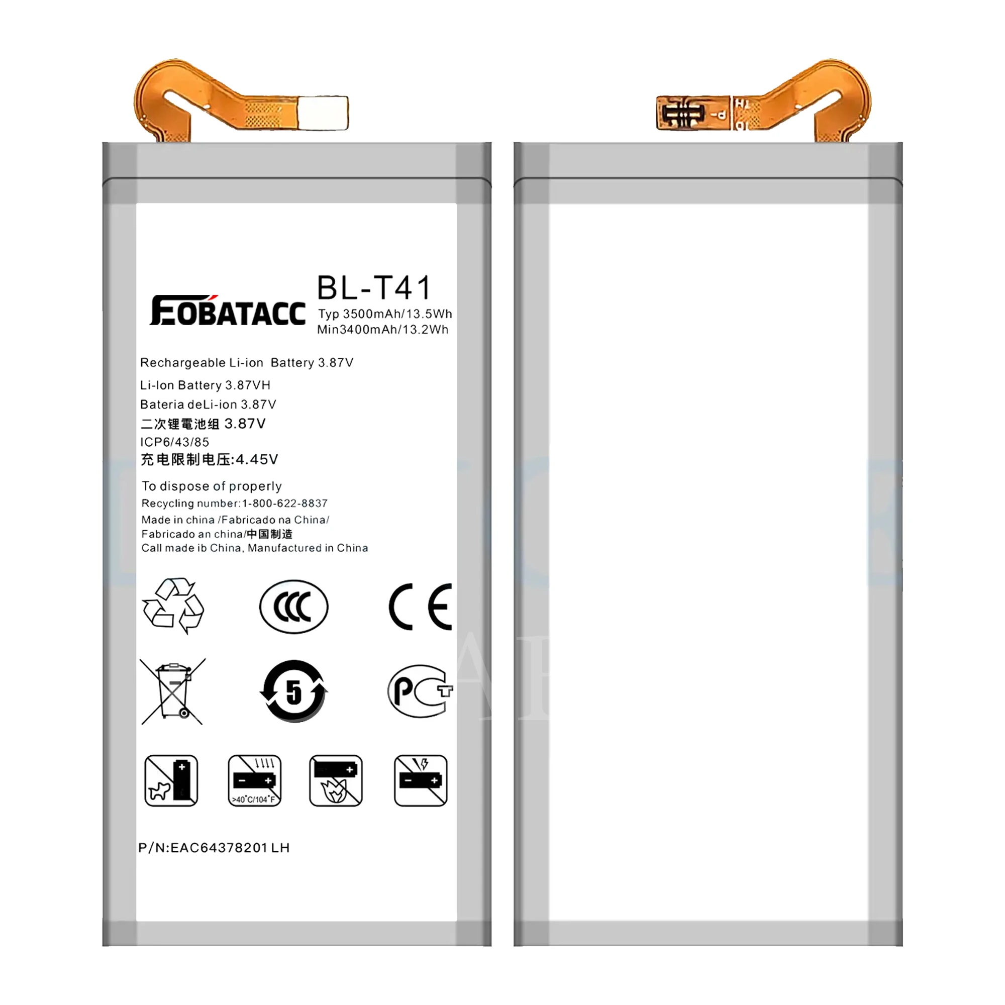 EOTABACC BL-T41 Battery For Lg G8 ThinQ LMG820QM7 LMG820UM1 LM-G820UMB LMG820UM0 LM-G820N Mobile Phone Bateria + Free tool