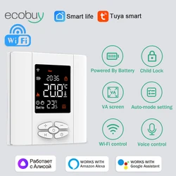 Tuya Smart Home WiFi Zigbee Thermostat Low Power Battery Water Gas Boiler Temperature Controller For Alexa Google Home Alice