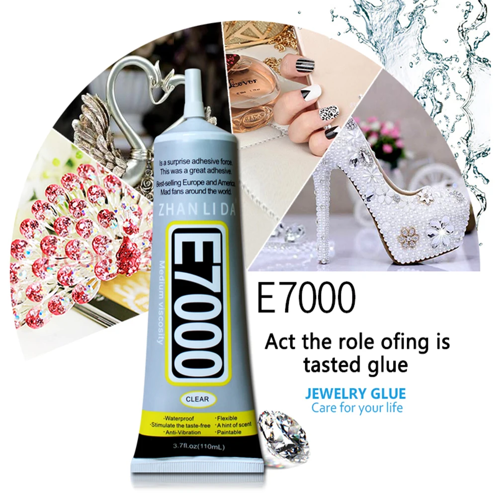 e7000 Glue Contact Adhesive for Rhinestone Fabric Leather Clothing Multipurpose Diamond Crastal Jewelry Wedding Dress