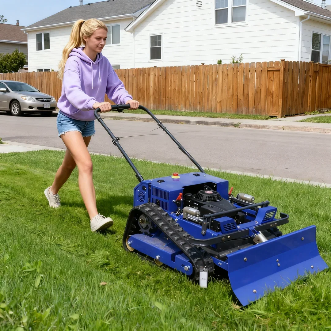 

Индивидуальная газонокосилка-робот для любых типов местности с дистанционным управлением – сельскохозяйственная газонокосилка на резиновых гусеницах, сертифицированная CE EPA