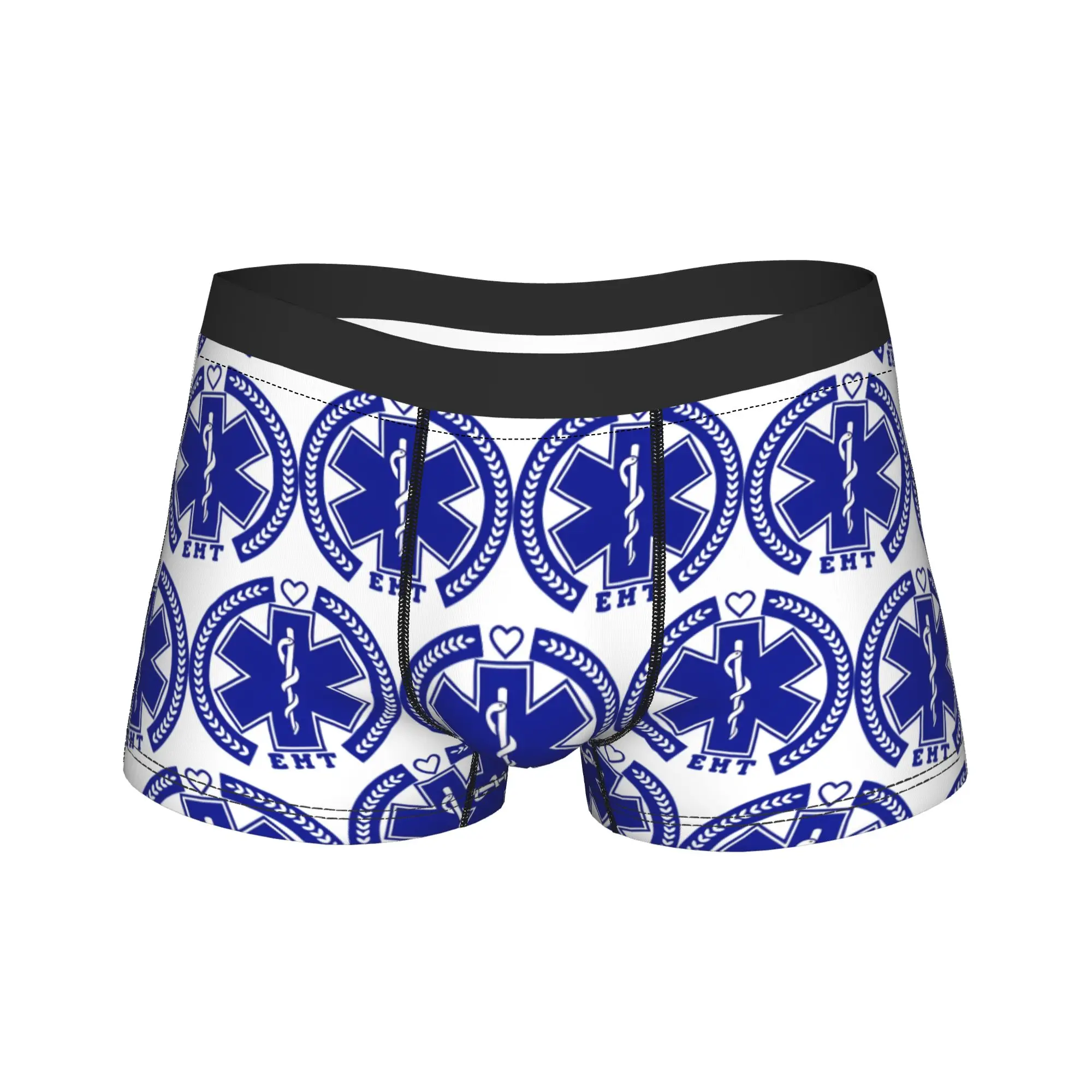 EMT Emergency Medical Technician Underwear  Underpants Custom DIY Shorts Briefs For Males Pouch Large Size Boxershorts