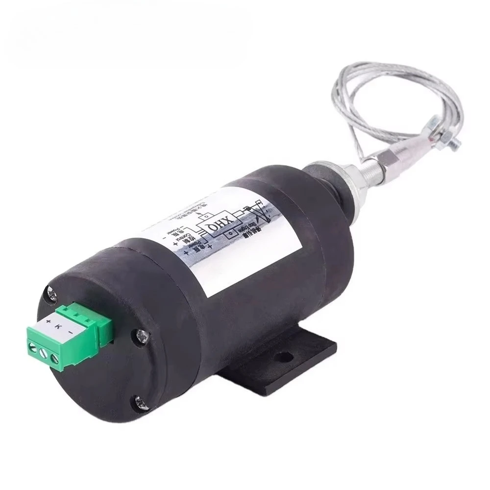 For general purpose diesel flameout generator set automobile excavator electronic control stop solenoid valve 24V