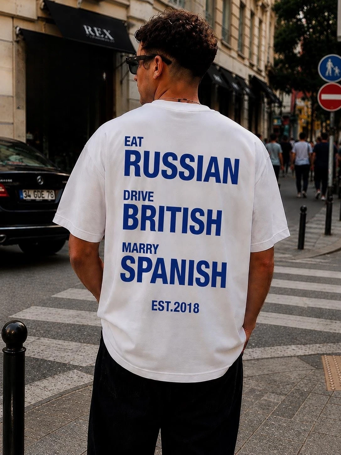 Eat Turkish Drive German Marry Italian Funny European Lifestyle Trendy Graphic Tee Cotton Mens Womens T-Shirt Summer Streetwear