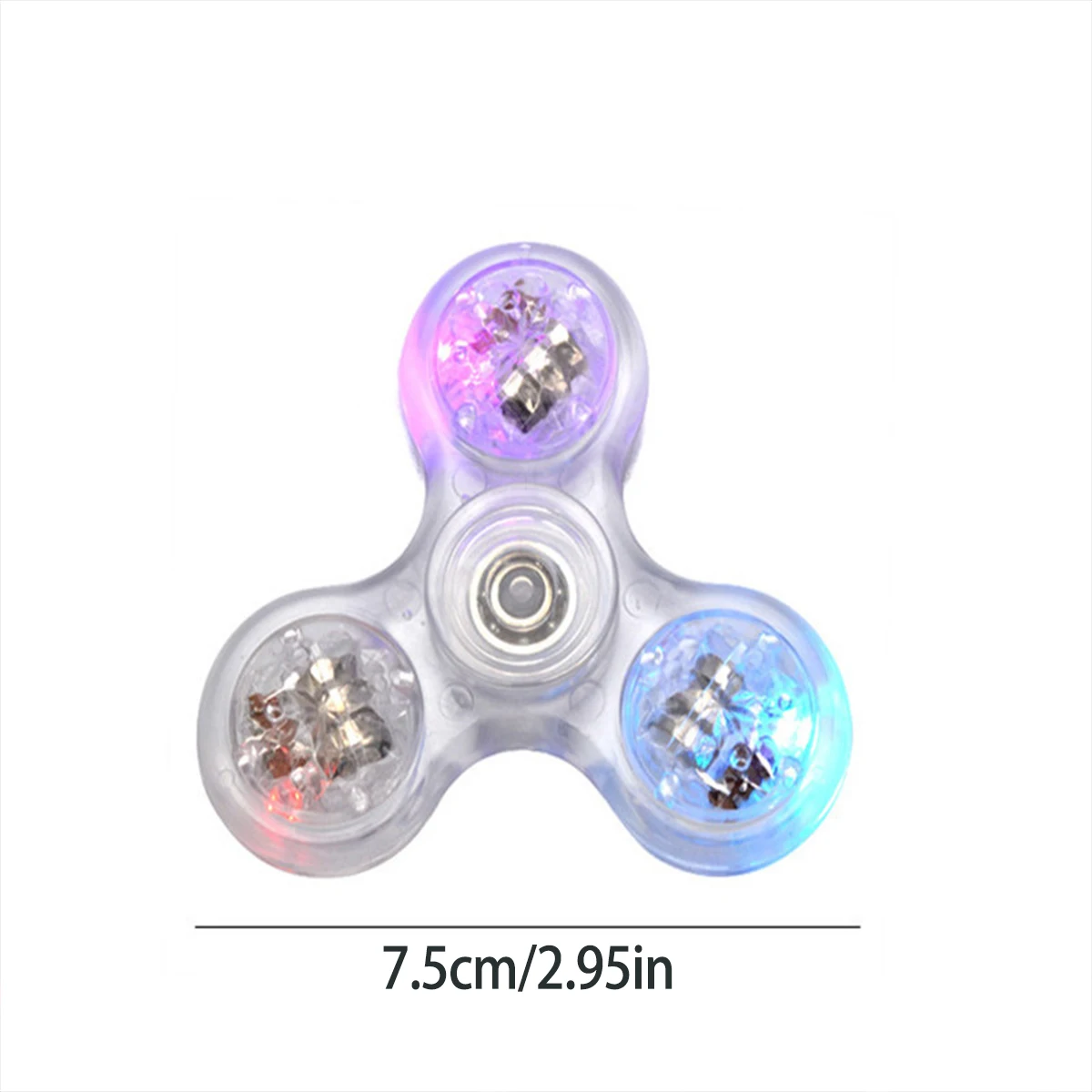 Luminous LED Light Fidget Spinner Hand Top Spinners Glow in Dark Light EDC Figet Spiner Finger Stress Relief Toy For Adults