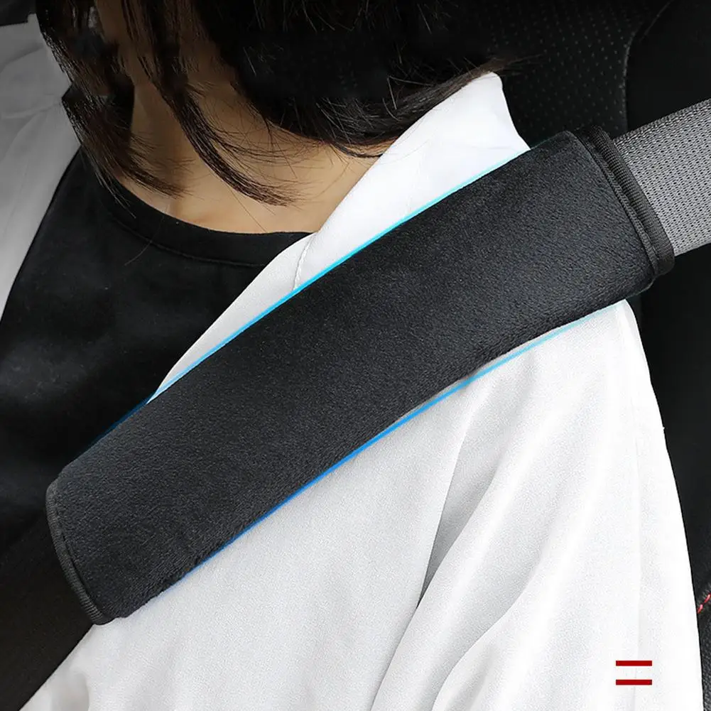 2Pcs Comfortable Seat Belt Shoulder Pad, Anti-Chafing Cover For Long Drive, Breathable Universal Car Accessories N3P6