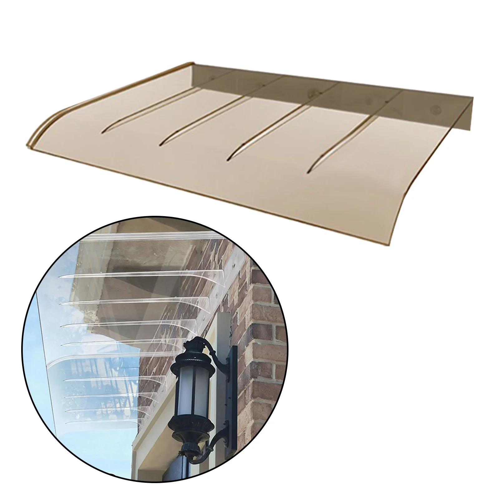 Window Awning Door Canopy Easy to Install Impact Resistant Sun Shetter Cover for Garage Balcony Garden Exterior Front Door