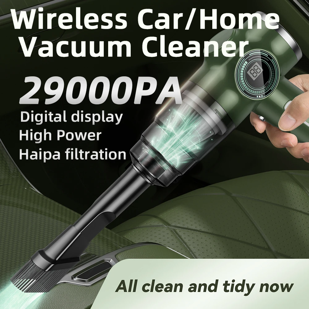 

New 29000Pa Wireless Car Vacuum Cleaner Portable Vacuum Cleaner Handheld Mini Car Powerful Vacuum Cleaner For Car Home Appliance