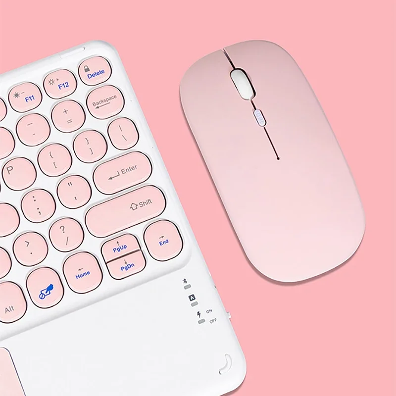 Teclado e Touchpad para Tablet Sem Fio, Mouse Compatível com Bluetooth, Huawei Matepad, iPad Air 4 Pro 11, 10"