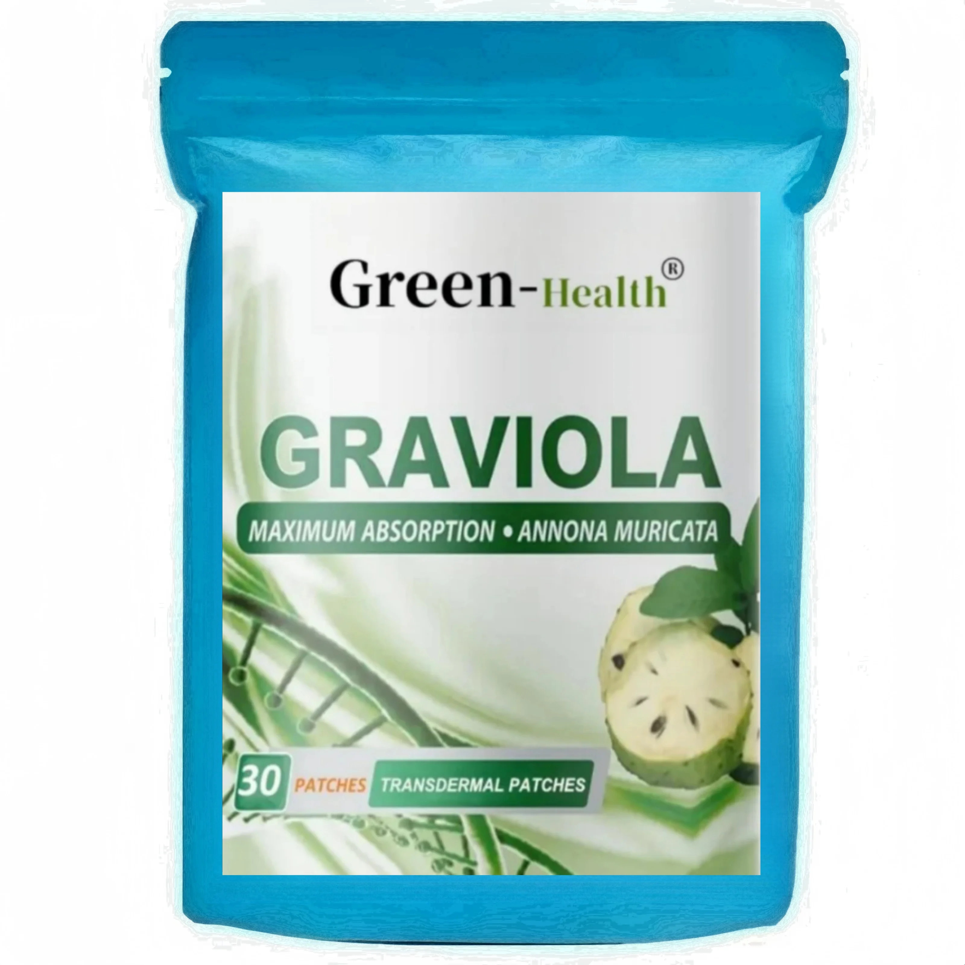 Parches Transdermicos Graviola Booster del sistema inmunológico - 30 parches Suministro de un mes