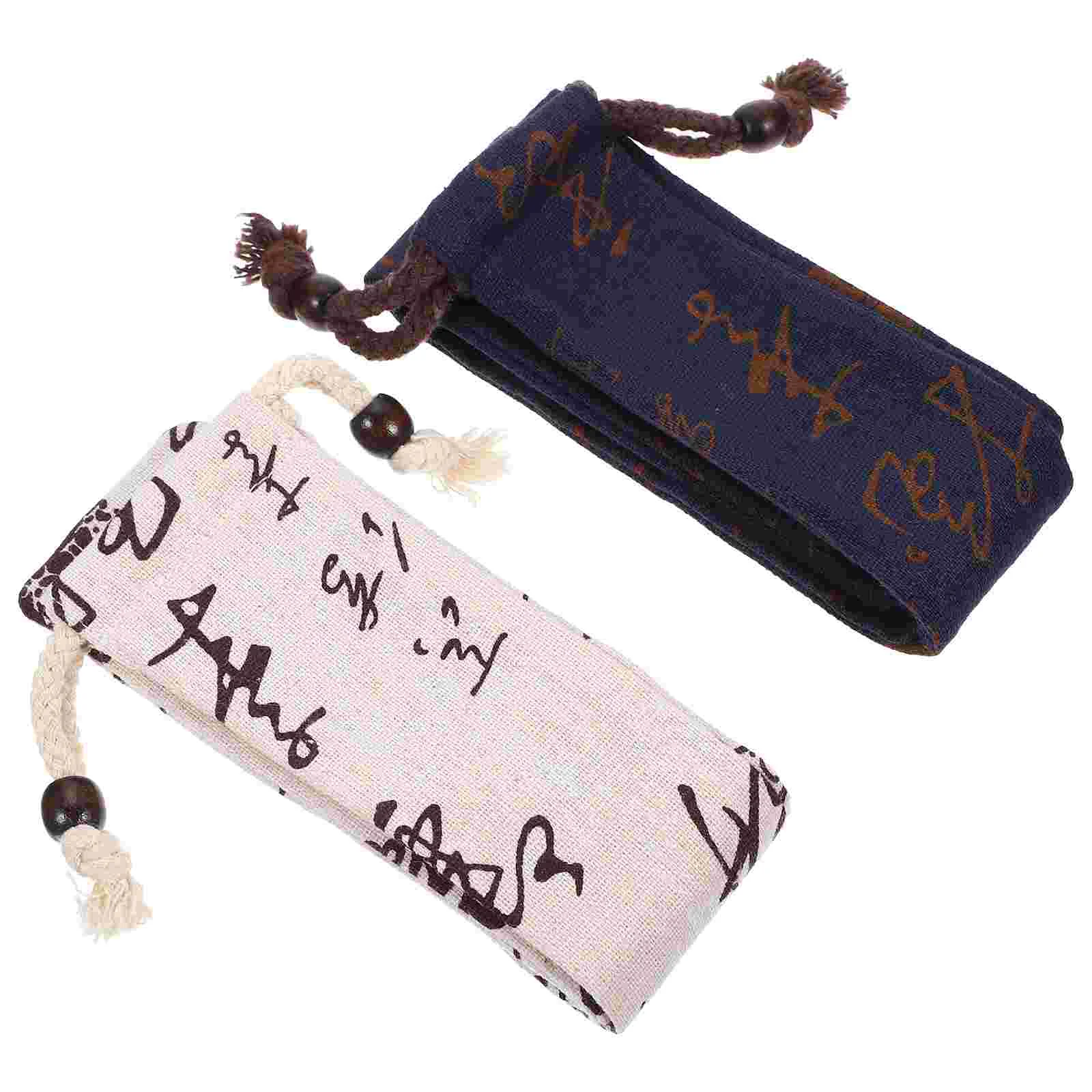 Bamboo Flute Protection Bag Cotton Linen for Storage Pouch Thickened Supply Wind Music Instrument