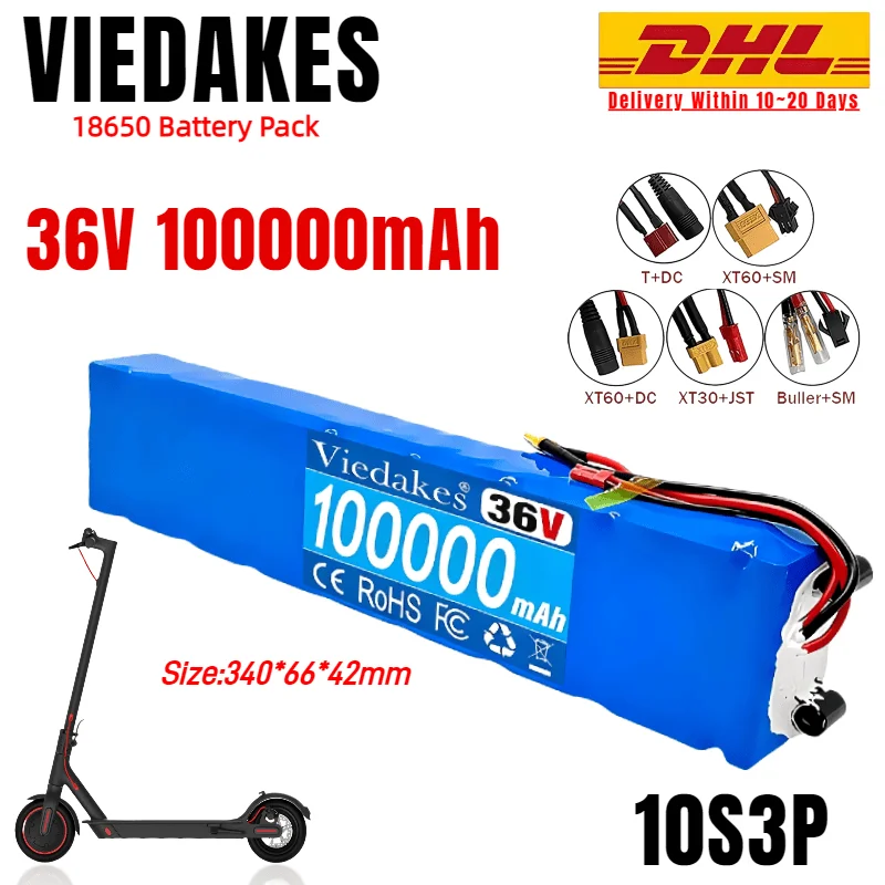 

✅Universal 36V scooter Lithium Battery Electric ScooterFit for m365 and Similar Models Replacement Directly Plug and Use