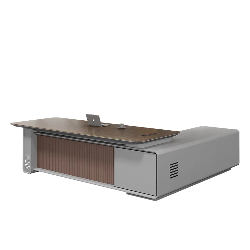 

Boss Desk Chairperson President Desk and Chair Combination Office Furniture Light Luxury Senior Sense Leader Class Desk