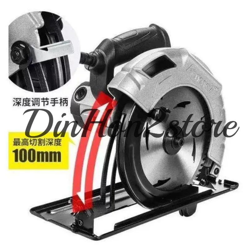 Electric Circular Saw 8 Inch Inverted Portable Wood Cutter Cutting Machine Table Saw Woodworking Tool 220V 2000W