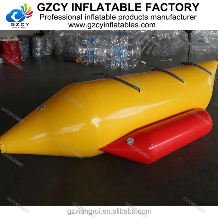 Floatable water play equipment sea adventure boat entertainment water tube inflatable water toy beach Inflatable banana boat