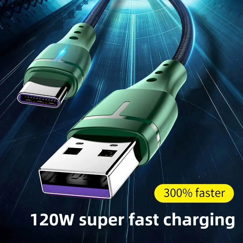 120W 6A Super Fast Charging Cable For Huawei Mate 60 USB Type C Phone Charger Data Wire For Xiaomi 13 12 Pro Redmi POCO Oneplus