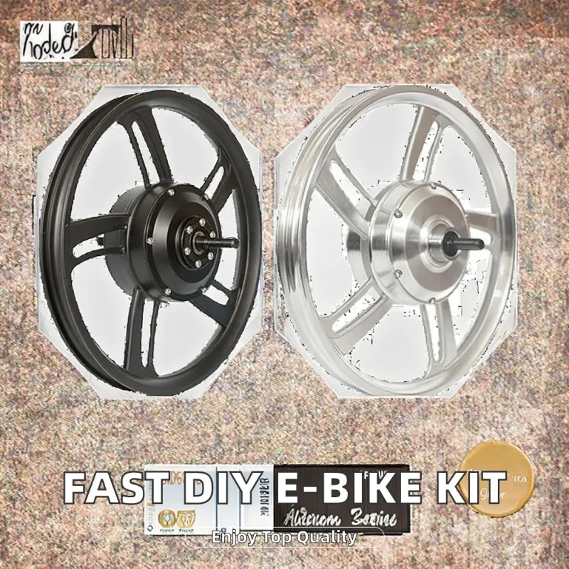 High Speed DIY 16 24V/36V/48V 350W Brushless Gear Electric Bike Wheel Motor Conversion Kit with LCD and Torsion Throttle