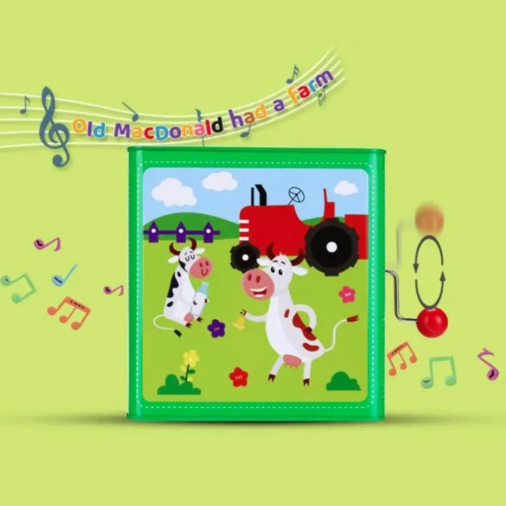 พร้อมเพลงของเล่นดนตรีสําหรับเด็กโลหะ Montessori กล่องดนตรีคลาสสิกคอลเลกชัน Early Education แจ็คในกล่อง