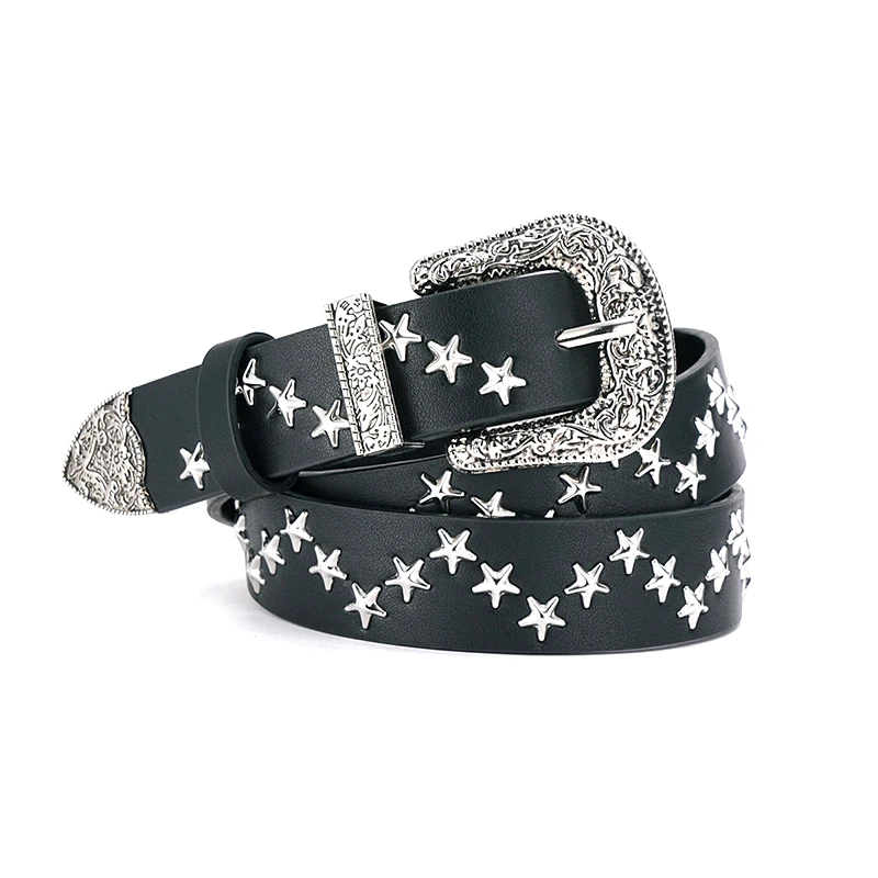 Bronze Bullet Belt Metal Belt Men And Women Punk Hardware Jeans Belt Y2K Belt Designer Belt Women's Belt