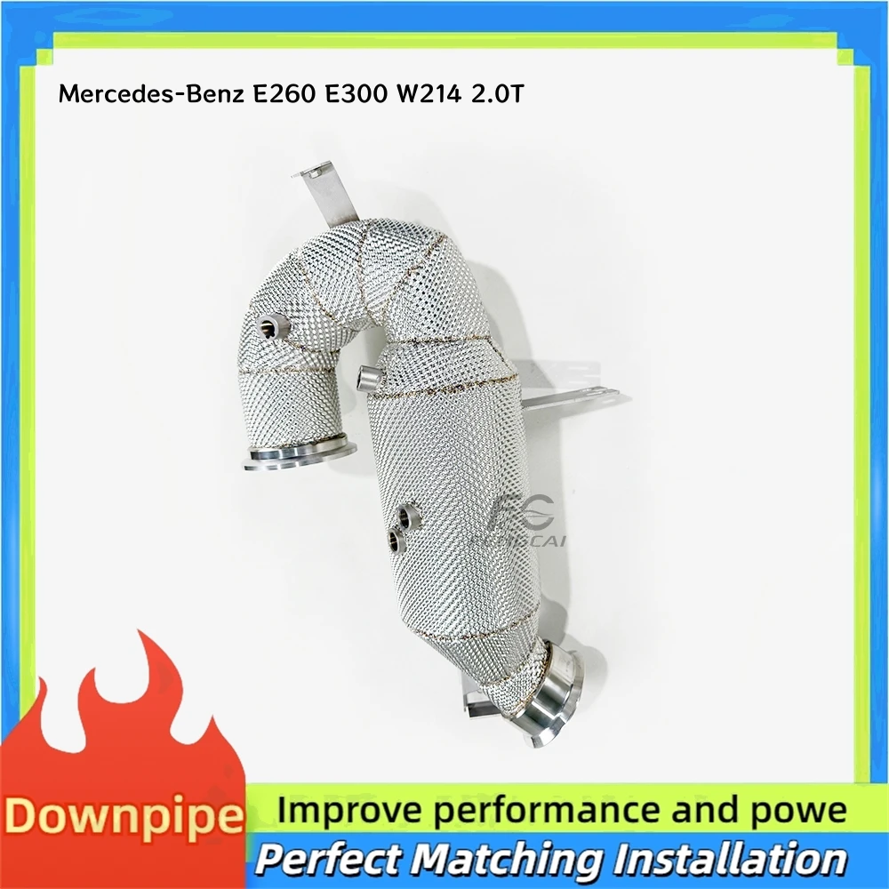 

Stainless High-flow Sports Catalytic Converter for Mercedes-Benz C260 E260 E300 W214 2.0T Downpipe Without Engine Fault Light