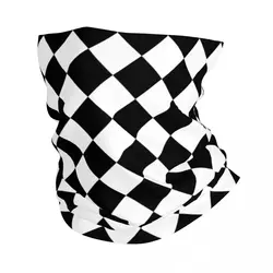 Classic Sillitoe Tartan Black White Rhombus Bandana Neck Cover Geometry Diamond Check Wrap Scarf Multifunctional Balaclavas